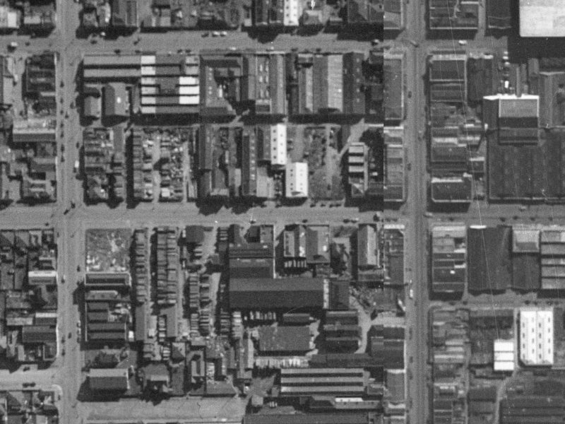 171 St Asaph Street from the air, 1940-1944