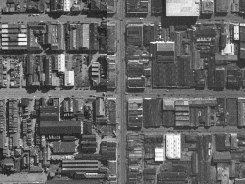 182 Saint Asaph Street from the air, 1940-1944