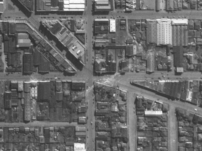 283 St Asaph Street from the air, 1940-1944