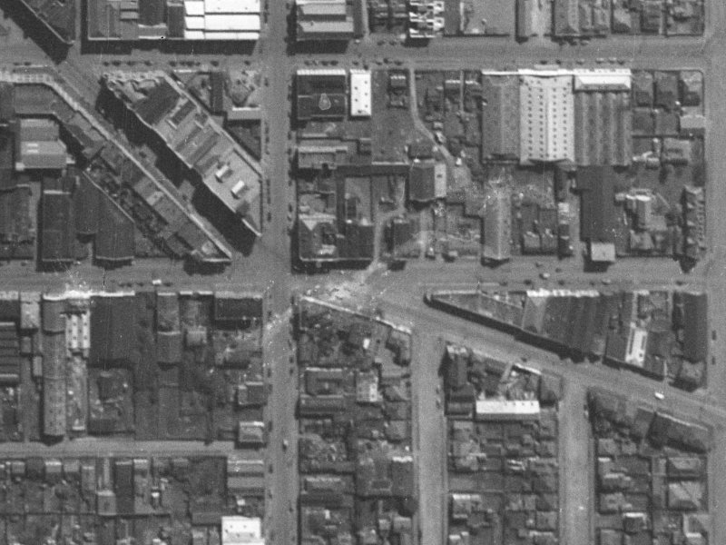 279–293 Saint Asaph Street from the air, 1940-1944