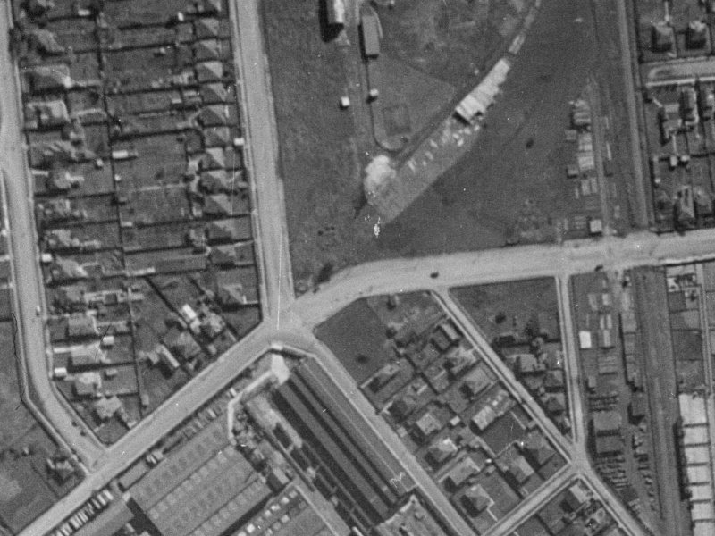 Mandeville Street from the air, 1940-1944