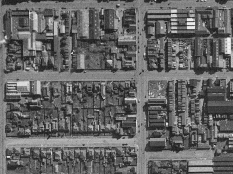 211 Durham St South from the air, 1940-1944
