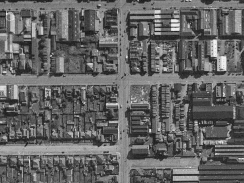 207 Durham St South from the air, 1940-1944