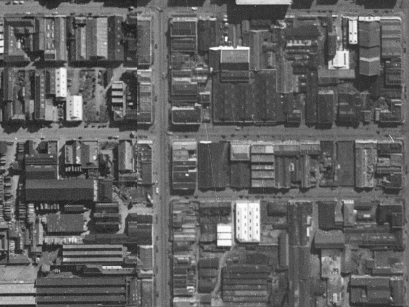 190 St Asaph Street from the air, 1940-1944