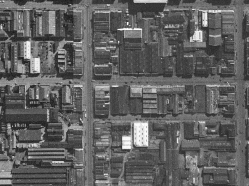 192 Saint Asaph Street from the air, 1940-1944
