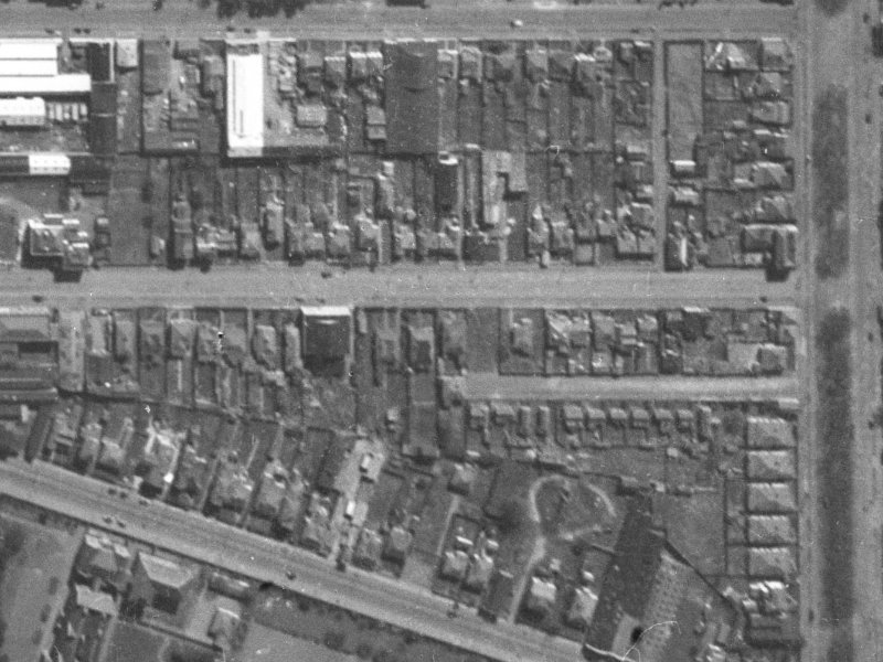 344 Saint Asaph Street from the air, 1940-1944