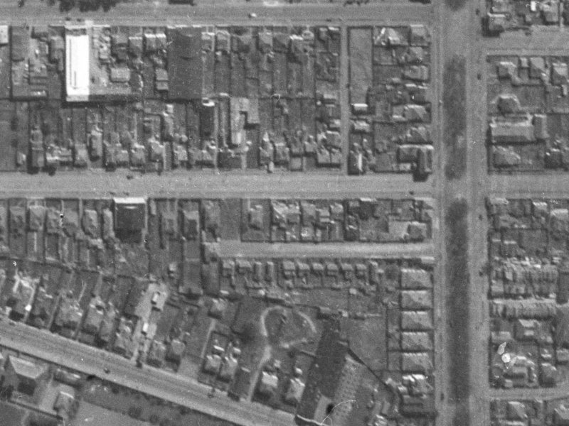 354 St Asaph Street from the air, 1940-1944