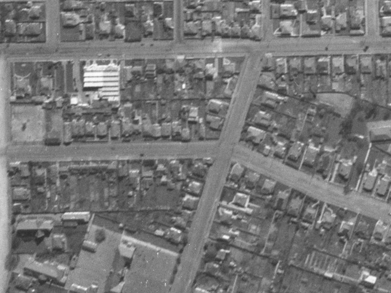 61-69 Nursery Road from the air, 1940-1944