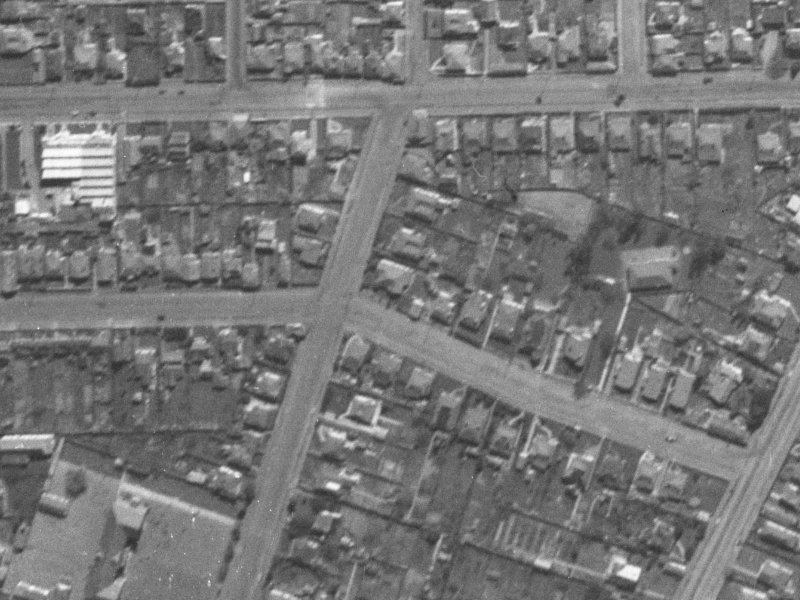494 Saint Asaph Street from the air, 1940-1944