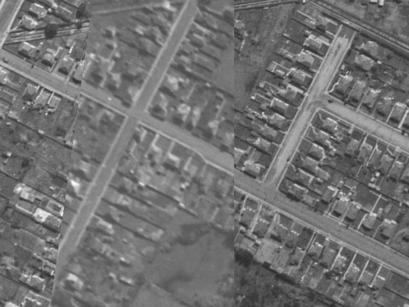 48 Harrow Street from the air, 1940-1944