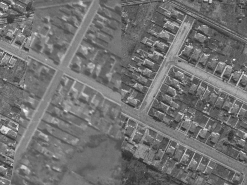 47 Harrow Street from the air, 1940-1944