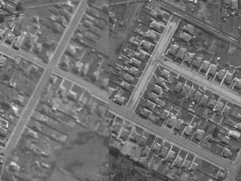 1 Glasgow Street from the air, 1940-1944