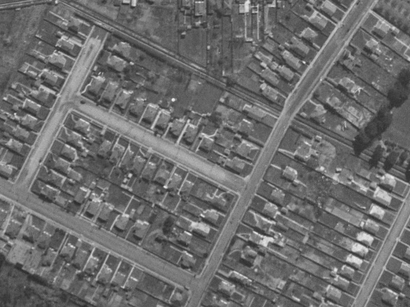 30A Newcastle Street from the air, 1940-1944