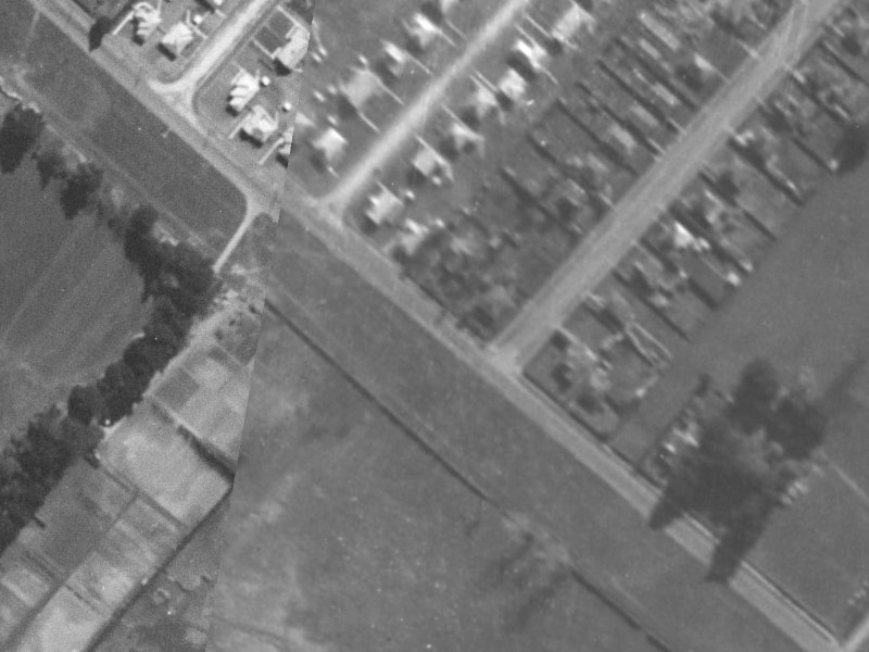 357 Linwood Avenue from the air, 1940-1944