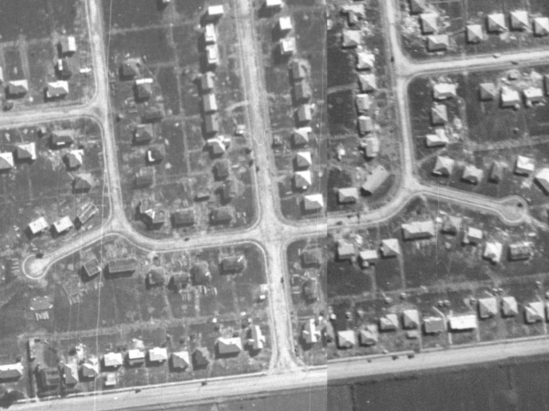 37D Centennial Avenue from the air, 1940-1944