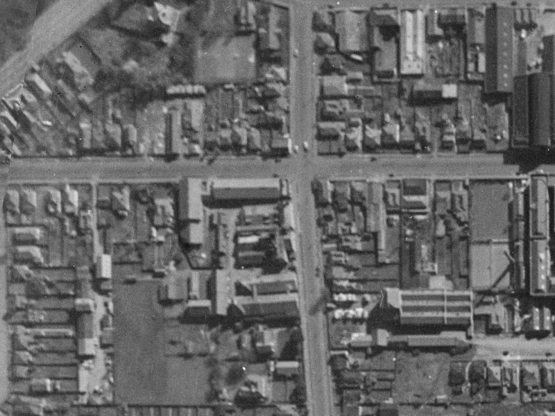 242–244 Antigua Street from the air, 1940-1944