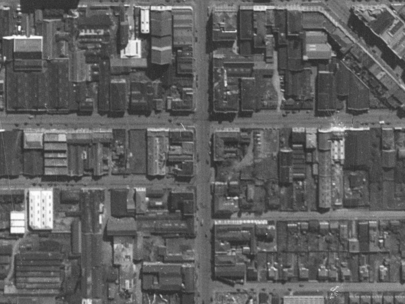 70 Manchester Street from the air, 1940-1944