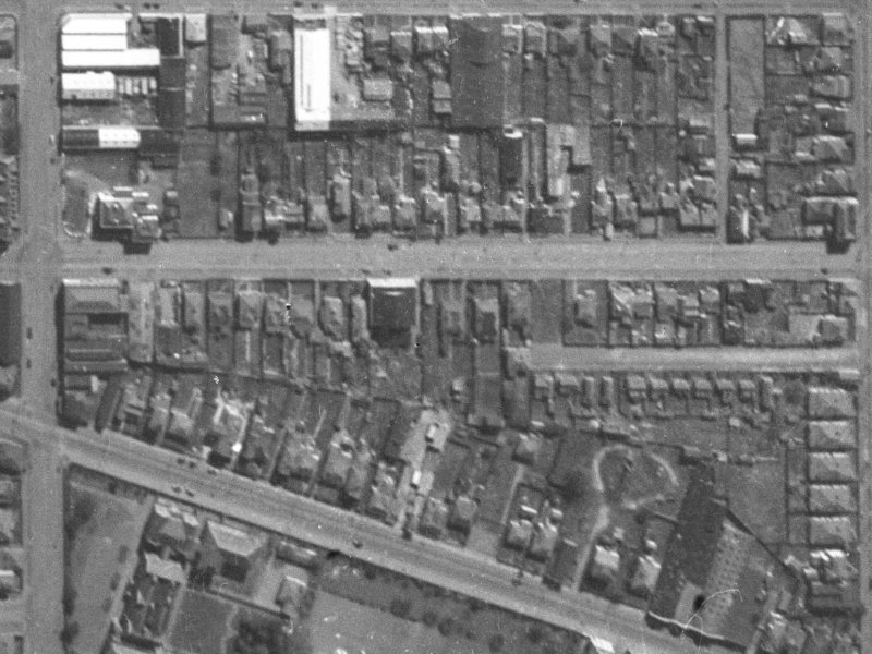 336 St Asaph Street from the air, 1940-1944