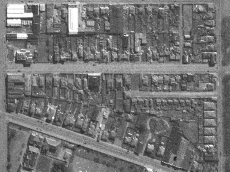 338 Saint Asaph Street from the air, 1940-1944
