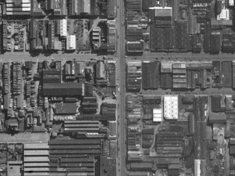 590-588 Colombo Street from the air, 1940-1944