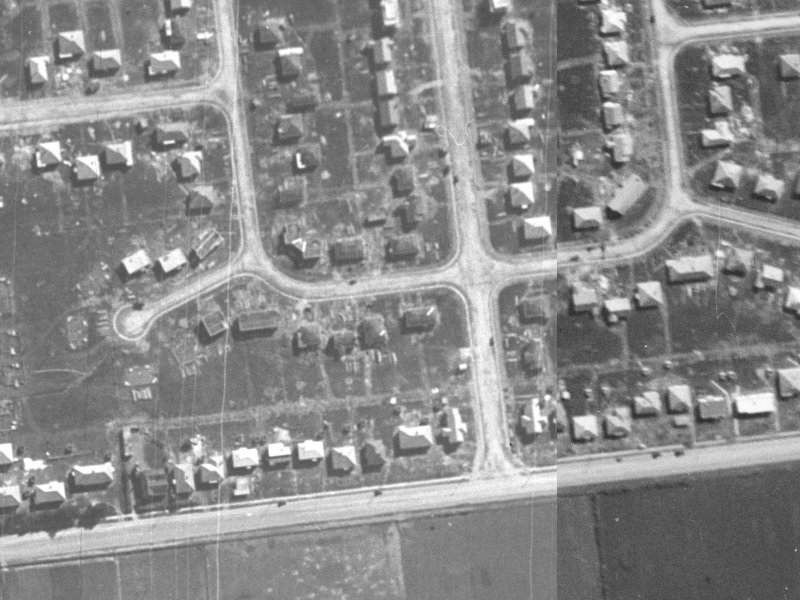 42 Centennial Avenue from the air, 1940-1944
