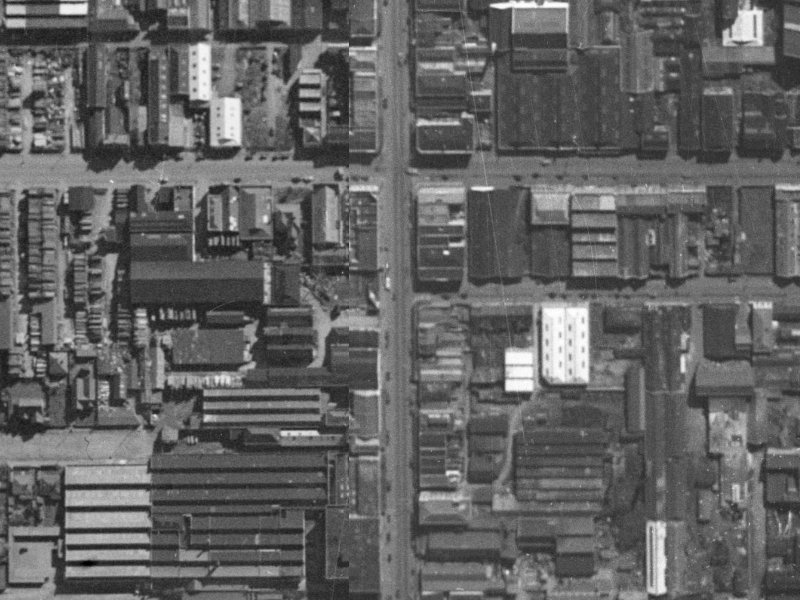 584 Colombo Street from the air, 1940-1944