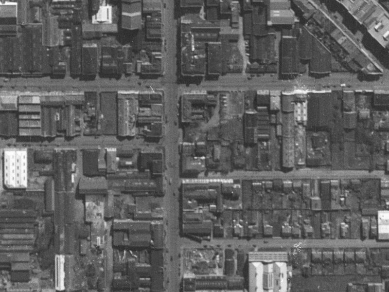 62 Manchester Street from the air, 1940-1944