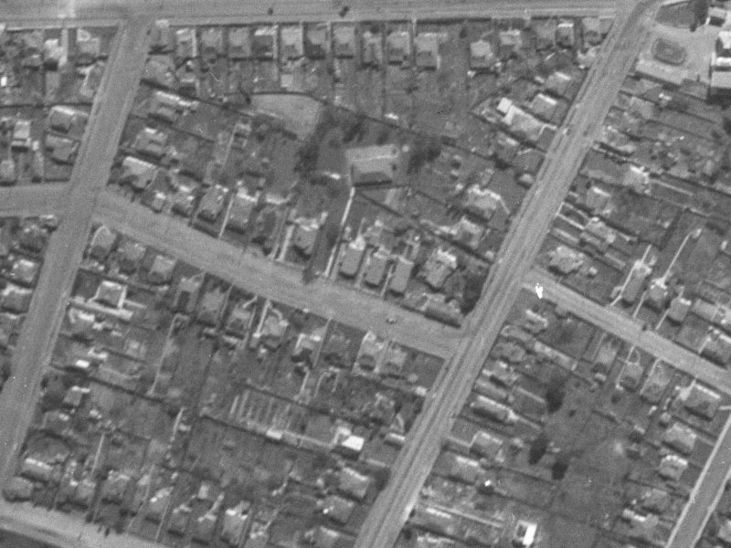 516 Saint Asaph Street from the air, 1940-1944