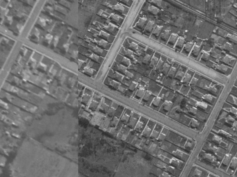 66 Harrow Street from the air, 1940-1944