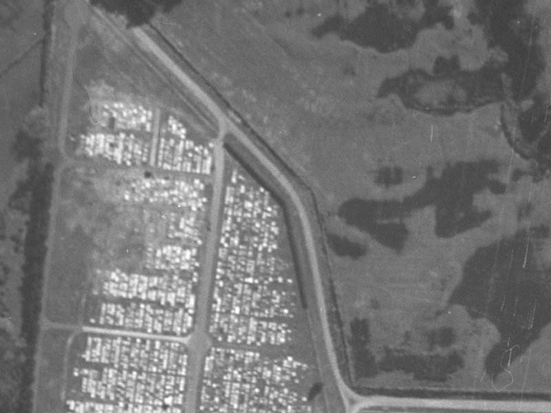 38 Keighleys Road from the air, 1940-1944