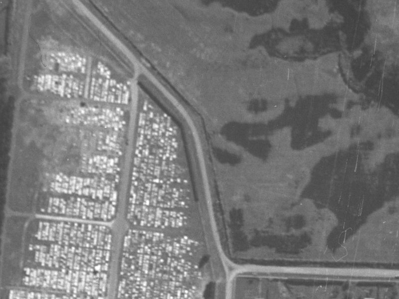41-43 Keighleys Road from the air, 1940-1944