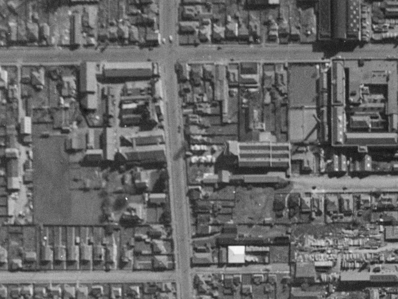 230 Antigua Street from the air, 1940-1944