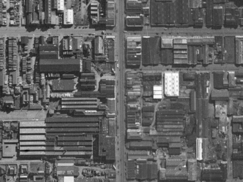 574 Colombo Street from the air, 1940-1944