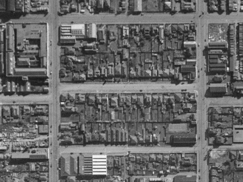 22 Walker Street from the air, 1940-1944