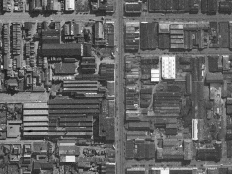 568 Colombo Street from the air, 1940-1944