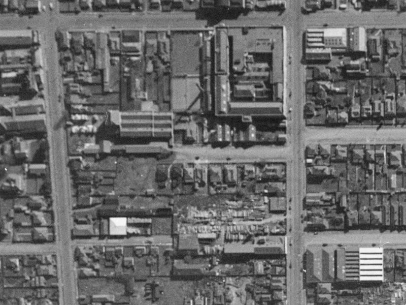 Acton Street from the air, 1940-1944