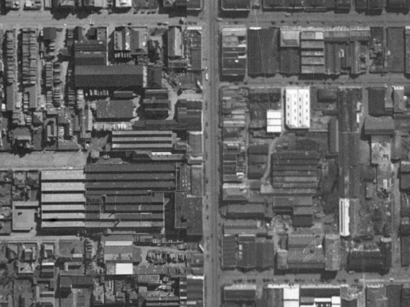 567 Colombo Street from the air, 1940-1944