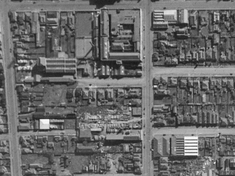 4 Acton Street from the air, 1940-1944