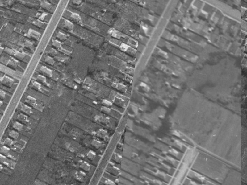 83-85 Bordesley Street from the air, 1940-1944