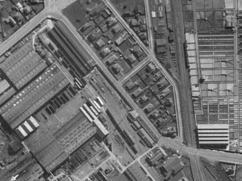 18 Lowe Street from the air, 1940-1944