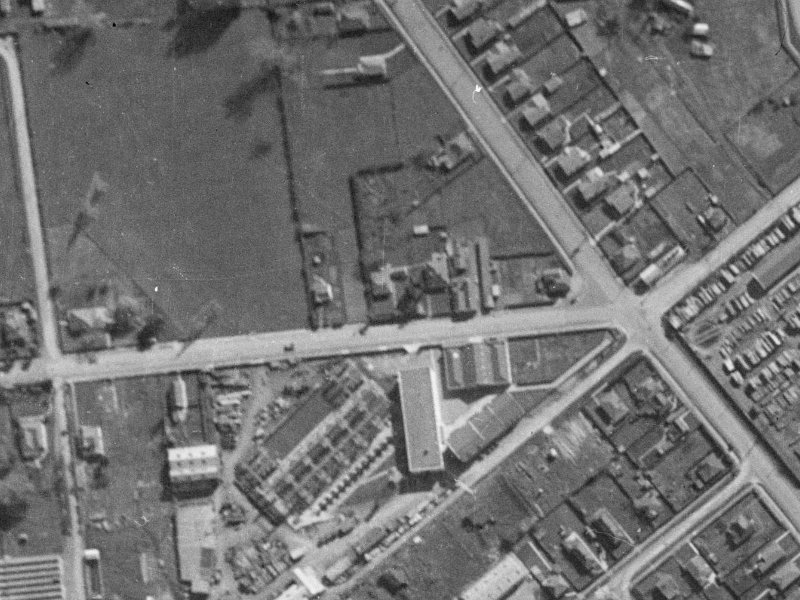 16B Princess Street from the air, 1940-1944