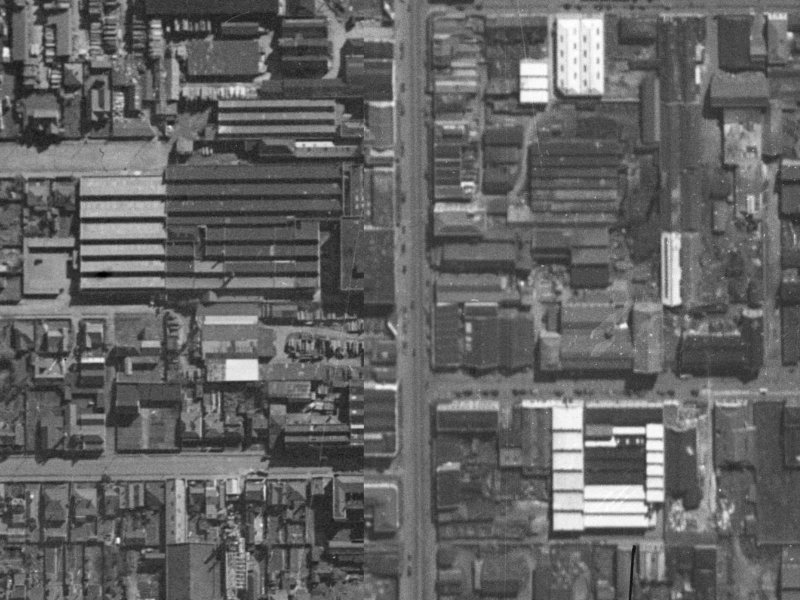 548 Colombo Street from the air, 1940-1944