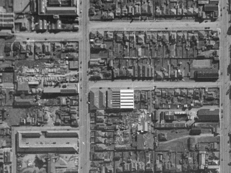 8 Wilmer Street from the air, 1940-1944