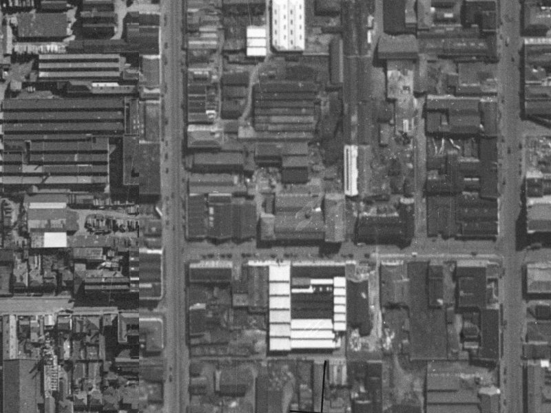 13-19 Dundas Street from the air, 1940-1944