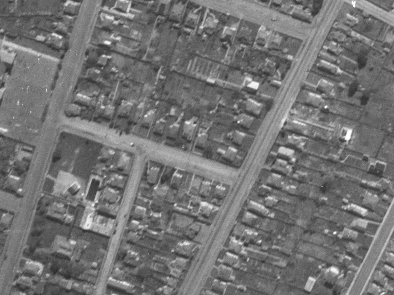 34-18 Cross Street from the air, 1940-1944