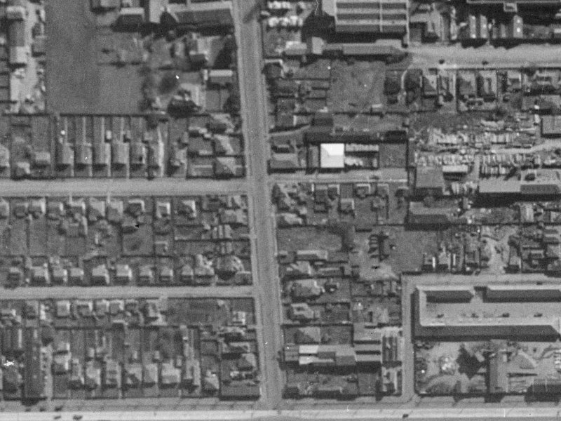 208 Antigua Street from the air, 1940-1944
