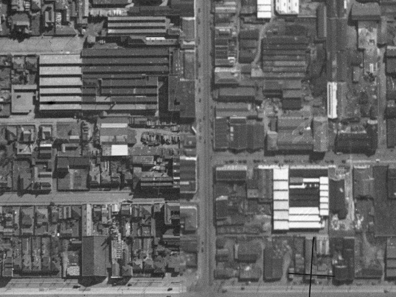 545 Colombo Street from the air, 1940-1944