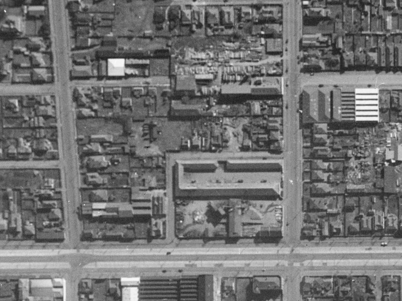 Saint David Street from the air, 1940-1944