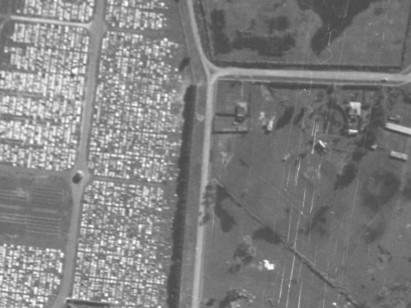 47A Keighleys Road from the air, 1940-1944