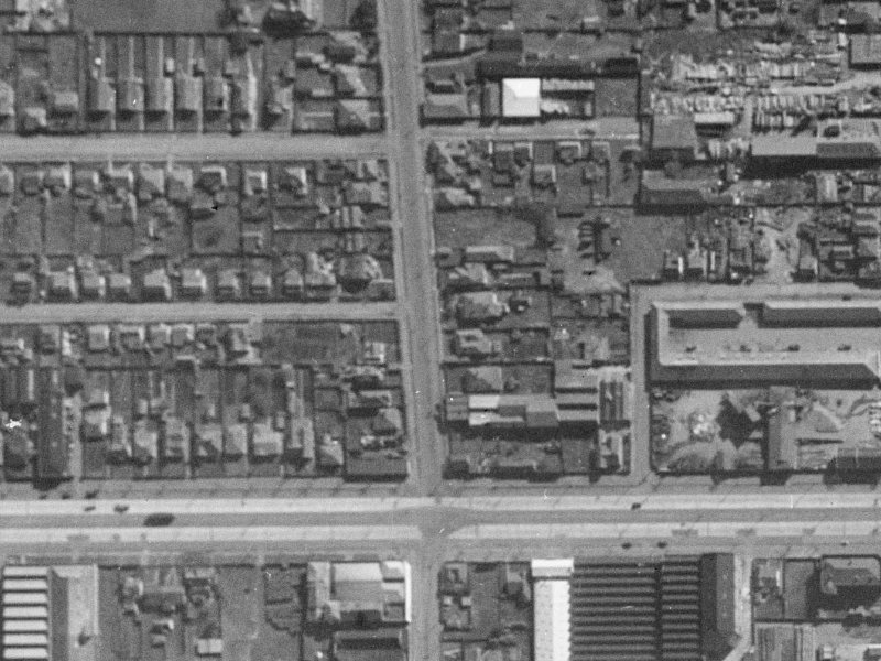 190 Antigua Street from the air, 1940-1944